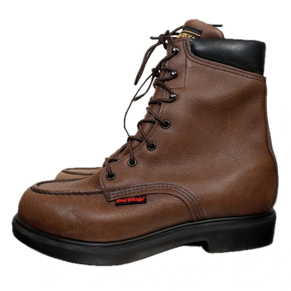 Red Wing SuperSole 1414 Work Boots Mens 9.5 D Brown Leather Gore-Tex Waterproof
